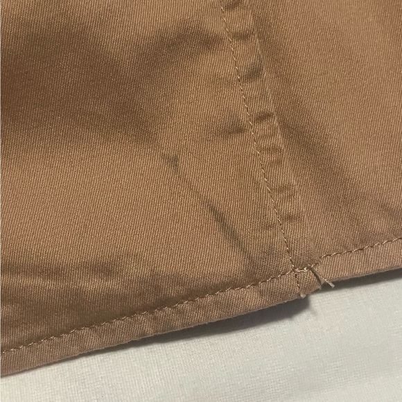 Live a Little Tan Blazer Jacket Size Large Classic Single Button Lightweight - Picture 8 of 10